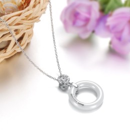 Collar Femenino De Cerámica Y Tungsteno Redondo Con Amplia Variedad