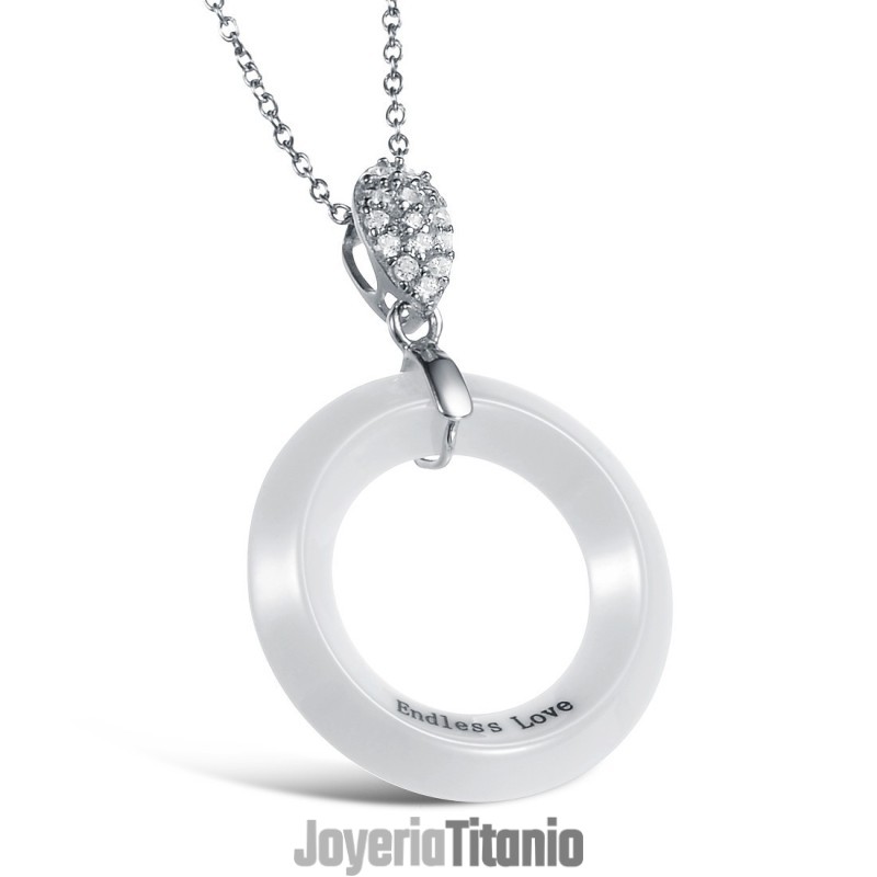 Collar De Cerámica De Tungsteno Para Mujer De Alta Calidad Collar De Cerámica De Tungsteno Para Mujer De Alta Calidad