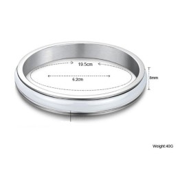 Brazalete De Cerámica De Tungsteno Blanco Para Hombre Con Reputación Confiable