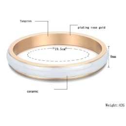 Brazalete De Cerámica De Tungsteno Blanco Con Amplia Variedad