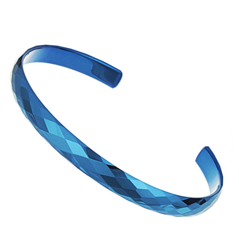 Brazalete De Cerámica De Tungsteno Azul De Calidad Estable Brazalete De Cerámica De Tungsteno Azul De Calidad Estable
