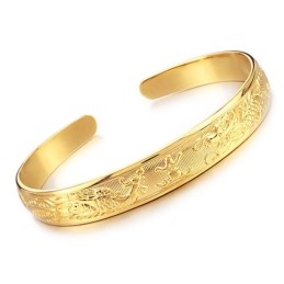 Brazalete Femenino De Alta Calidad Chapado En Oro De 18 Quilates