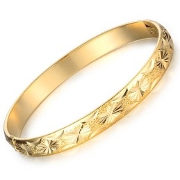 Brazalete Elegante De Alta Calidad Para Mujer Chapado En Oro De 18 Quilates