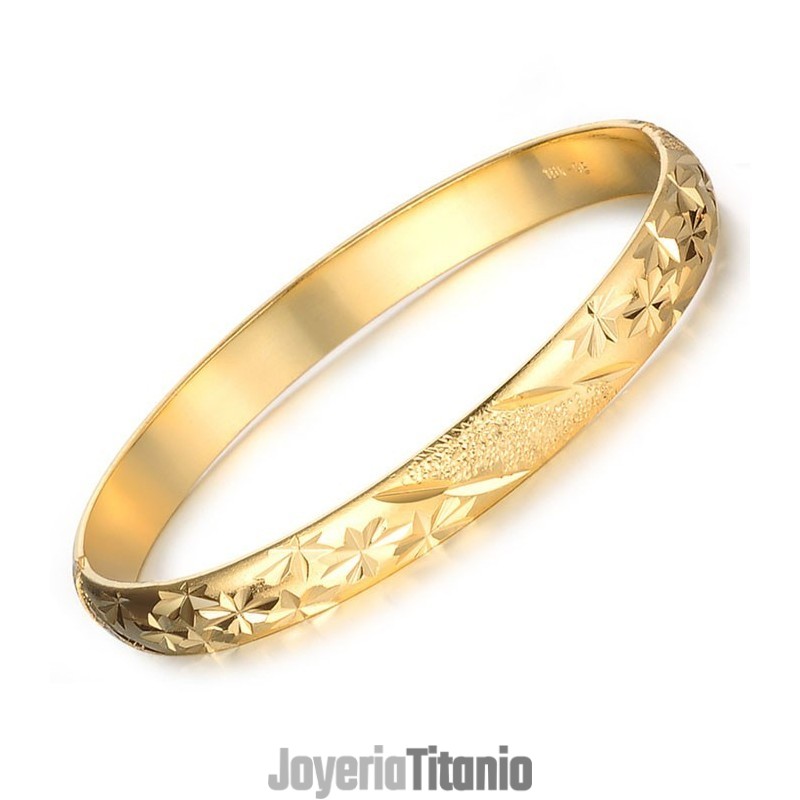 Brazalete Chapado En Oro De 18 Quilates Con Diseño De Estrella Para Mujer, Fácil De Usar Brazalete Chapado En Oro De 18 Quilates Con Diseño De Estrella Para Mujer, Fácil De Usar