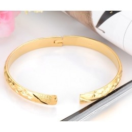 Brazalete Chapado En Oro De 18 Quilates Con Diseño De Estrella Para Mujer, Fácil De Usar