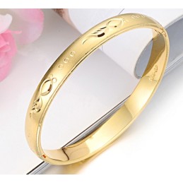 Brazalete Femenino De Alta Calidad Chapado En Oro De 18 Quilates
