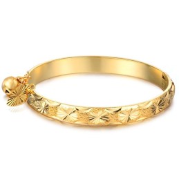 Brazalete Retro Femenino Chapado En Oro De 18 Quilates De Calidad Estable