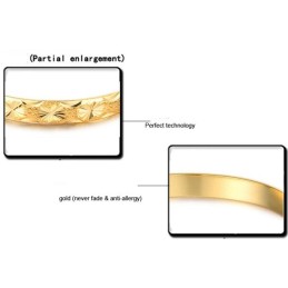 Brazalete Retro Femenino Chapado En Oro De 18 Quilates De Calidad Estable