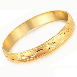 Brazalete Femenino Chapado En Oro De 18 Quilates De Calidad Confiable