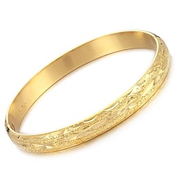Brazalete Chapado En Oro De 18 Quilates Con Diseño De Estrella Para Mujer, De Calidad Estable