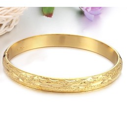 Brazalete Chapado En Oro De 18 Quilates Con Diseño De Estrella Para Mujer, De Calidad Estable