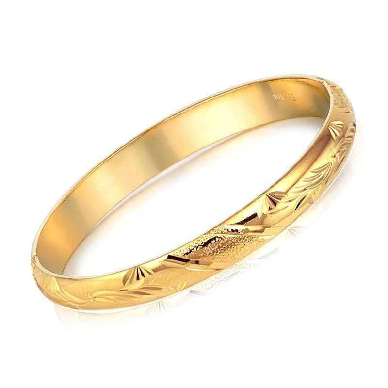 Brazalete Chapado En Oro De 18 Quilates Con Diseño De Flor Femenina De Alta Calidad Brazalete Chapado En Oro De 18 Quilates Con Diseño De Flor Femenina De Alta Calidad