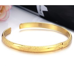 Brazalete Chapado En Oro De 18 Quilates Para Hombre, Duradero Y De Uso Frecuente