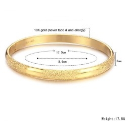 Brazalete Chapado En Oro De 18 Quilates Para Hombre, Duradero Y De Uso Frecuente
