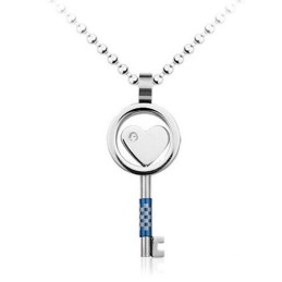 Colgante De Titanio Con Forma De Llave Para Hombre - Cadena Gratis
