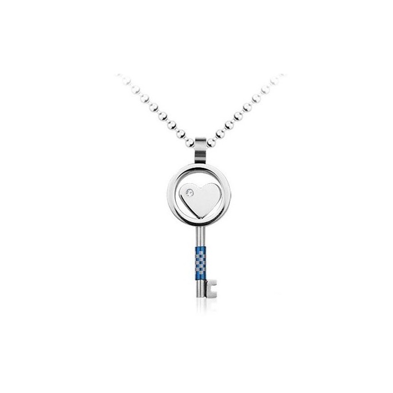 Colgante De Titanio Con Forma De Llave Para Hombre - Cadena Gratis Colgante De Titanio Con Forma De Llave Para Hombre - Cadena Gratis