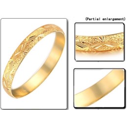 Brazalete Femenino De Alta Calidad Chapado En Oro De 18 Quilates