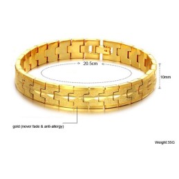 Pulsera Femenina De Alta Calidad Chapada En Oro De 18 Quilates
