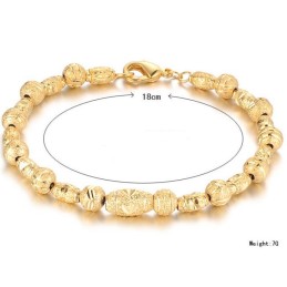Pulsera Femenina Chapada En Oro De 18 Quilates Con Reputación Confiable