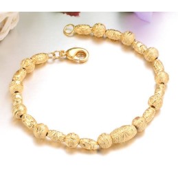 Pulsera Femenina Chapada En Oro De 18 Quilates Con Reputación Confiable