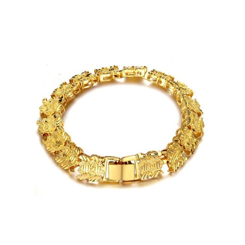 Pulsera Femenina De Alta Calidad Chapada En Oro De 18 Quilates Pulsera Femenina De Alta Calidad Chapada En Oro De 18 Quilates