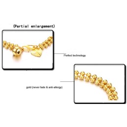 Pulsera De Mujer Con Forma De Bola Bañada En Oro De 18 Quilates, La Reina De La Calidad