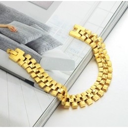 Pulsera Femenina Chapada En Oro De 18 Quilates Fácil De Usar