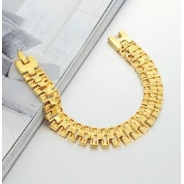 Pulsera Femenina Chapada En Oro De 18 Quilates Fácil De Usar