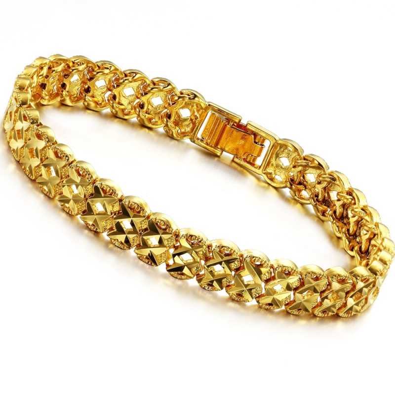 Pulsera Femenina Chapada En Oro De 18 Quilates Con Reputación Confiable