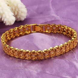 Pulsera Femenina Chapada En Oro De 18 Quilates Con Reputación Confiable