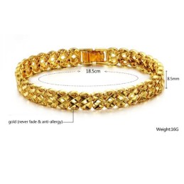 Pulsera Femenina Chapada En Oro De 18 Quilates Con Reputación Confiable