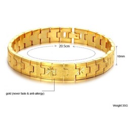 Conocida Por Su Excelente Calidad: Pulsera Femenina Bañada En Oro De 18 Quilates.