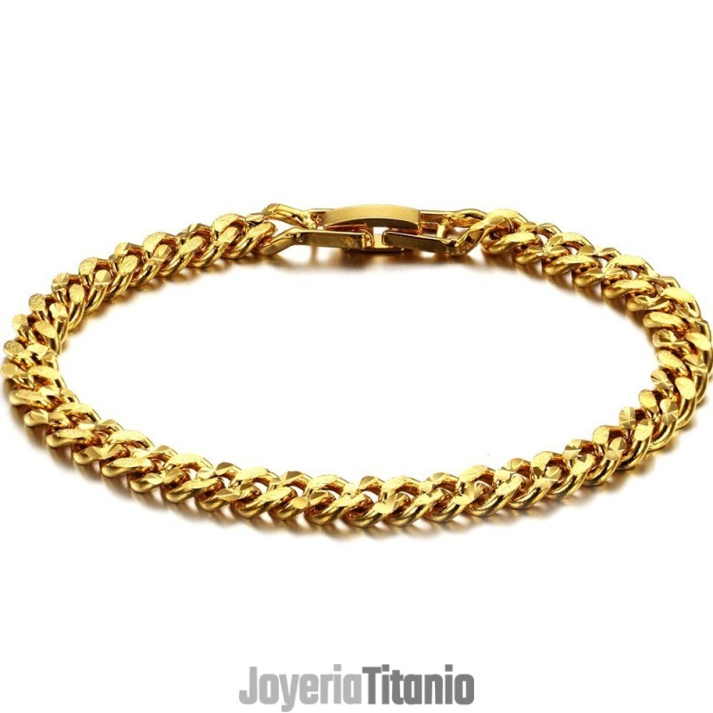 Pulsera De Exfoliación Femenina Chapada En Oro De 18 Quilates De Calidad Confiable