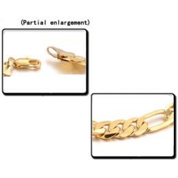 Pulsera Masculina Chapada En Oro De 18 Quilates Fácil De Usar