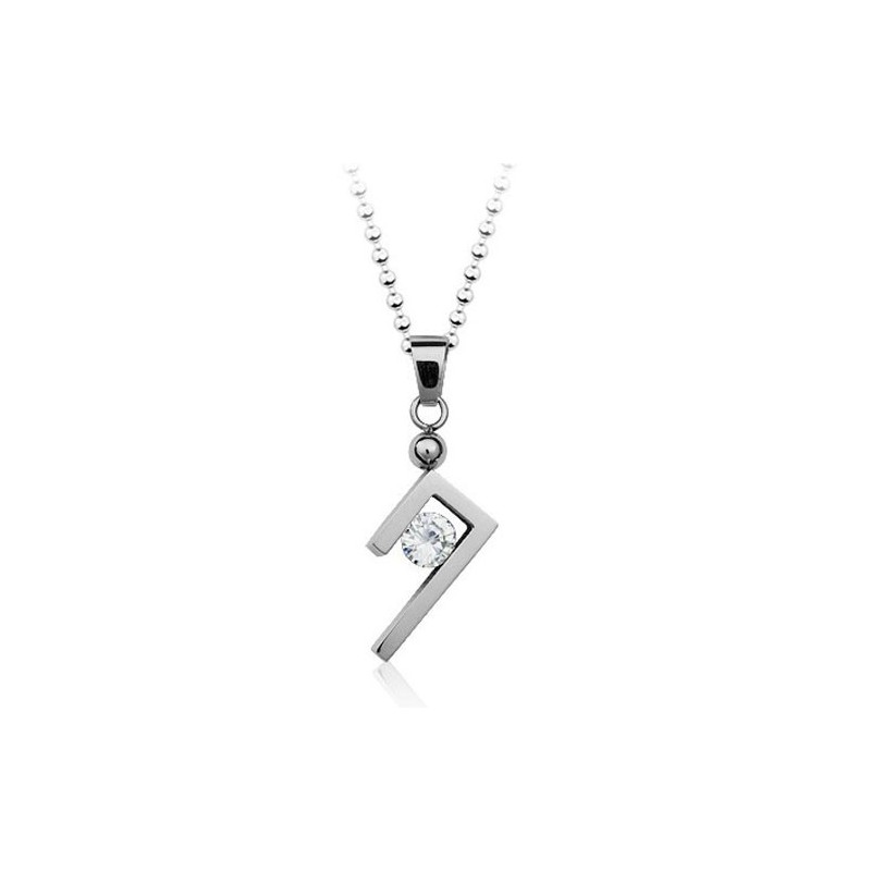 Colgante De Titanio Plateado, Sencillo Y Elegante (Cadena Gratis) Colgante De Titanio Plateado, Sencillo Y Elegante (Cadena Gratis)