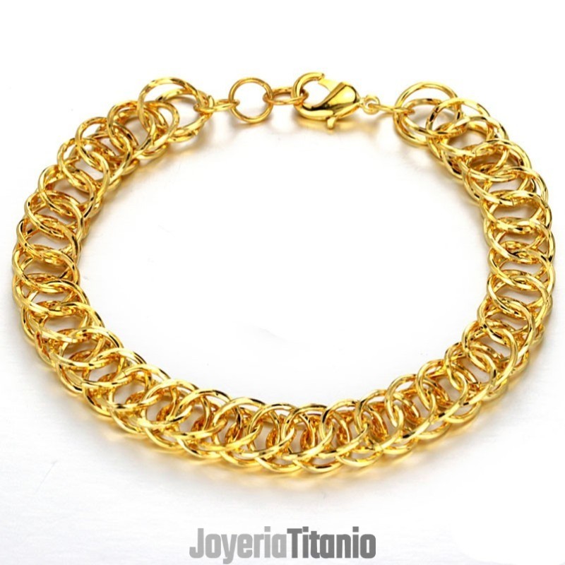Pulsera Femenina De Alta Calidad Chapada En Oro De 18 Quilates Pulsera Femenina De Alta Calidad Chapada En Oro De 18 Quilates