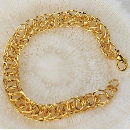 Pulsera Femenina De Alta Calidad Chapada En Oro De 18 Quilates