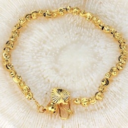 Pulsera Femenina Chapada En Oro De 18 Quilates Con Calidad Y Cantidad Garantizadas