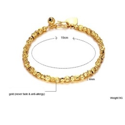 Pulsera Femenina Chapada En Oro De 18 Quilates Con Calidad Y Cantidad Garantizadas