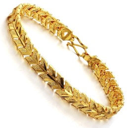 Pulsera Femenina Chapada En Oro De 18 Quilates Con Especificaciones Completas