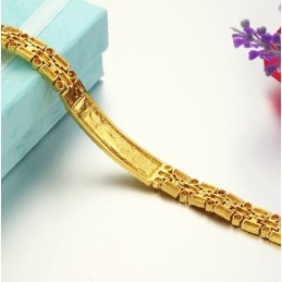 Pulsera Femenina De Alta Calidad Chapada En Oro De 18 Quilates