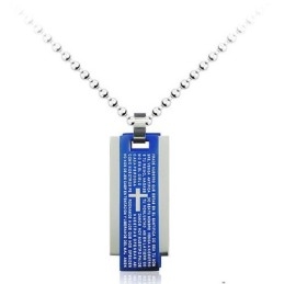 Colgante De Titanio De Tres Cartas Para Hombre - Cadena Gratis