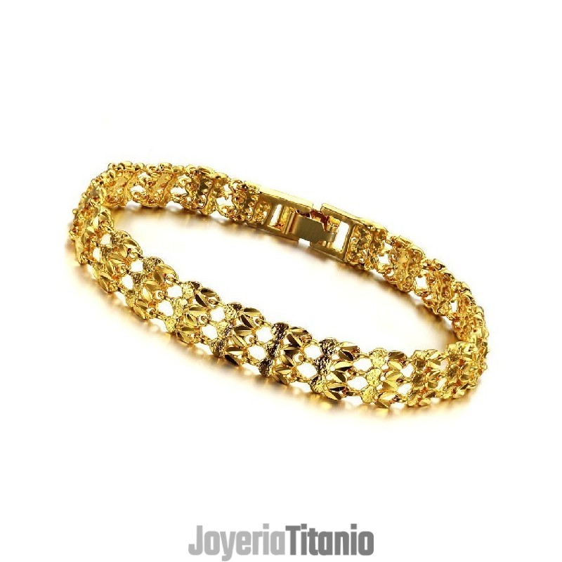 Pulsera Femenina De Alta Calidad Chapada En Oro De 18 Quilates Pulsera Femenina De Alta Calidad Chapada En Oro De 18 Quilates
