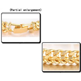 Pulsera Clásica Masculina Chapada En Oro De 18 Quilates De Renombre Mundial