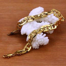 Pulsera Femenina De Alta Calidad Chapada En Oro De 18 Quilates