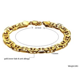 Pulsera Femenina De Alta Calidad Chapada En Oro De 18 Quilates