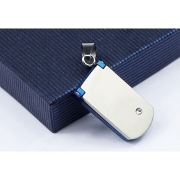 Colgante De Titanio Realista, Similar A Un Teléfono Móvil Para Hombre - Cadenas Gratis