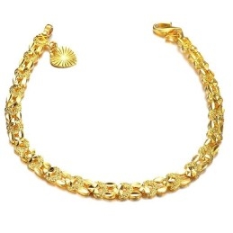 Pulsera Elegante Para Mujer Chapada En Oro De 18 Quilates Con Calidad Y Cantidad Garantizadas