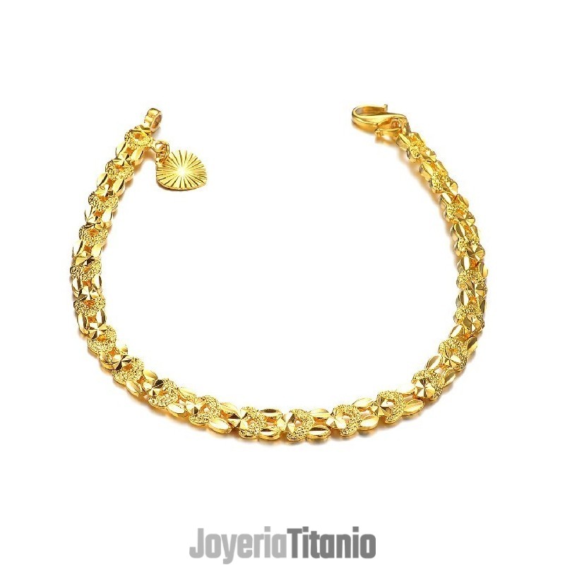 Pulsera Elegante Para Mujer Chapada En Oro De 18 Quilates Con Calidad Y Cantidad Garantizadas Pulsera Elegante Para Mujer Chapada En Oro De 18 Quilates Con Calidad Y Cantidad Garantizadas