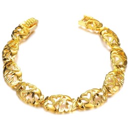 Pulsera Chapada En Oro De 18 Quilates Con Forma De Corazón Para Mujer De Reputación Confiable